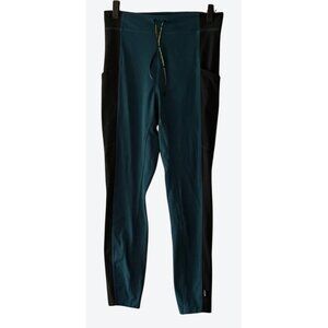 Outdoor Afro & REI CO-OP Women's Medium Dark Teal Black  Leggings 26" x 25"